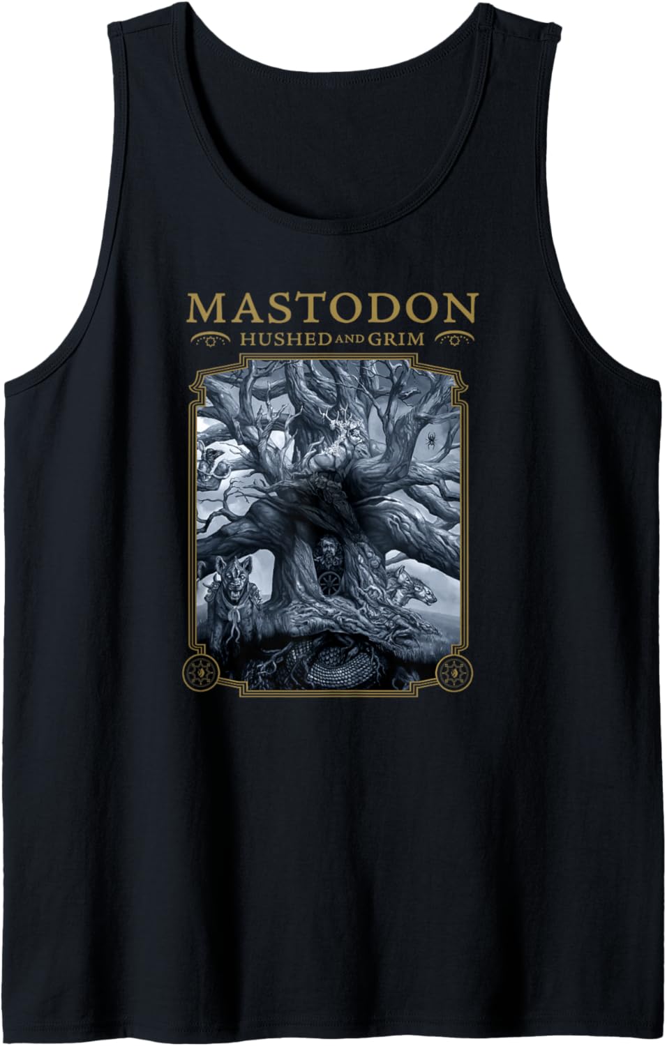 Mastodon - Hushed and Grim Cover Tracklist Back Print Tank Top