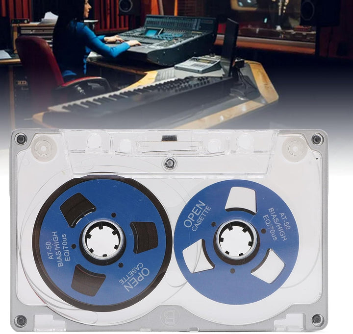 Reel to Reel Blanko Tonkassettenband, 55 Minuten DIY Musikaufzeichnungsband, Aluminiumlegierungsgehä