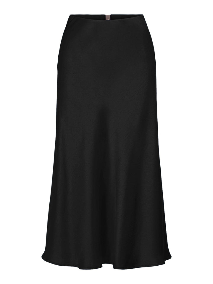 YAS Damen Yaspella Hw Midi Skirt S. Noos Rock XS Schwarz, XS Schwarz