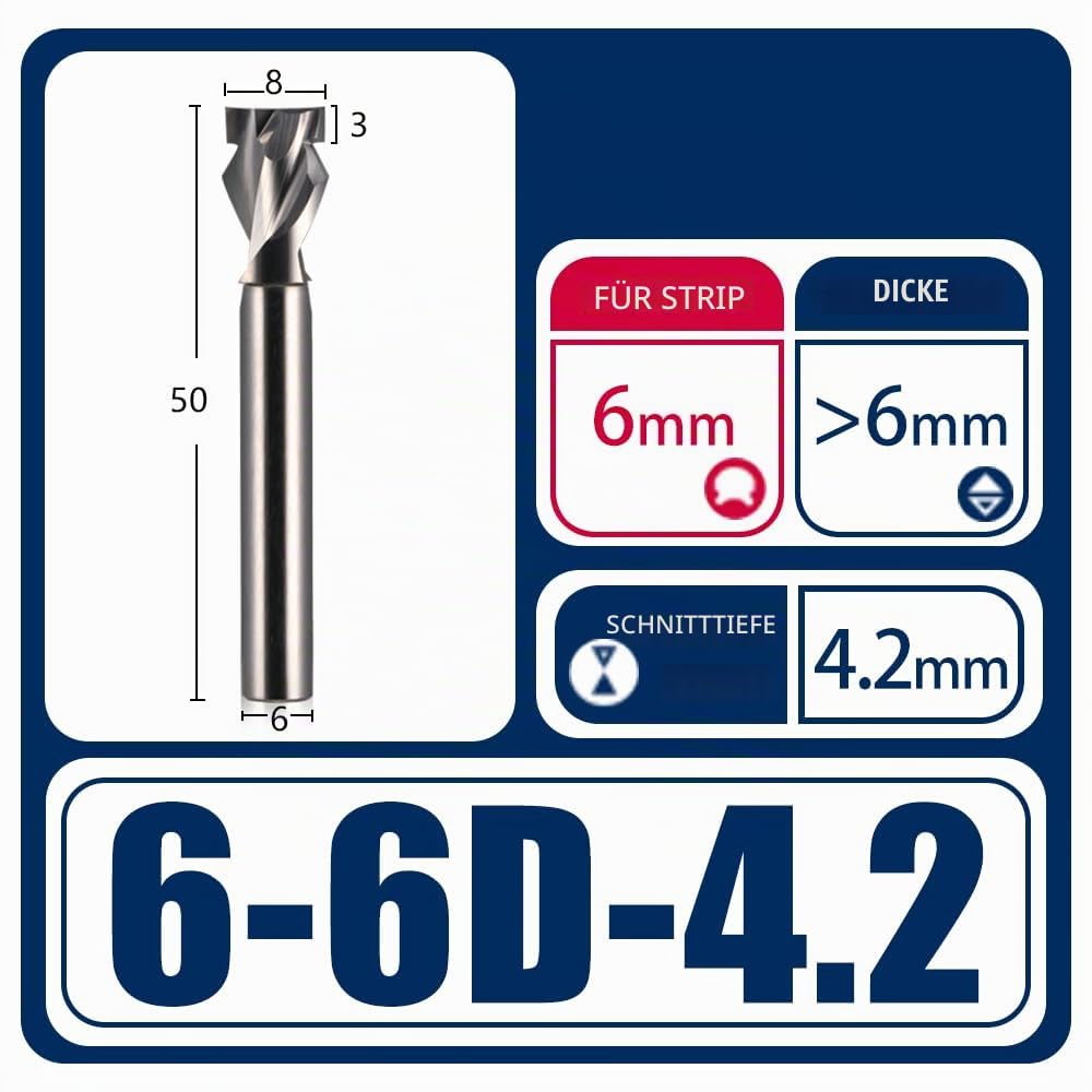 1Pcs CNC Router Bits Gravur Cutter 6mm Neon Light Strip Schlitz Bits Wolframkarbid Stahl End Mill Ne