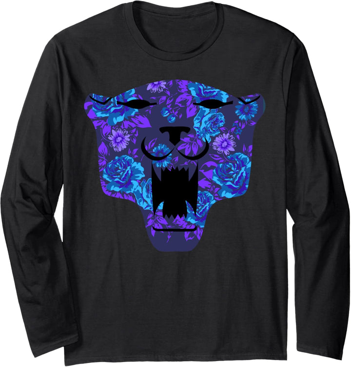 Marvel Black Panther Floral Fill Logo Langarmshirt