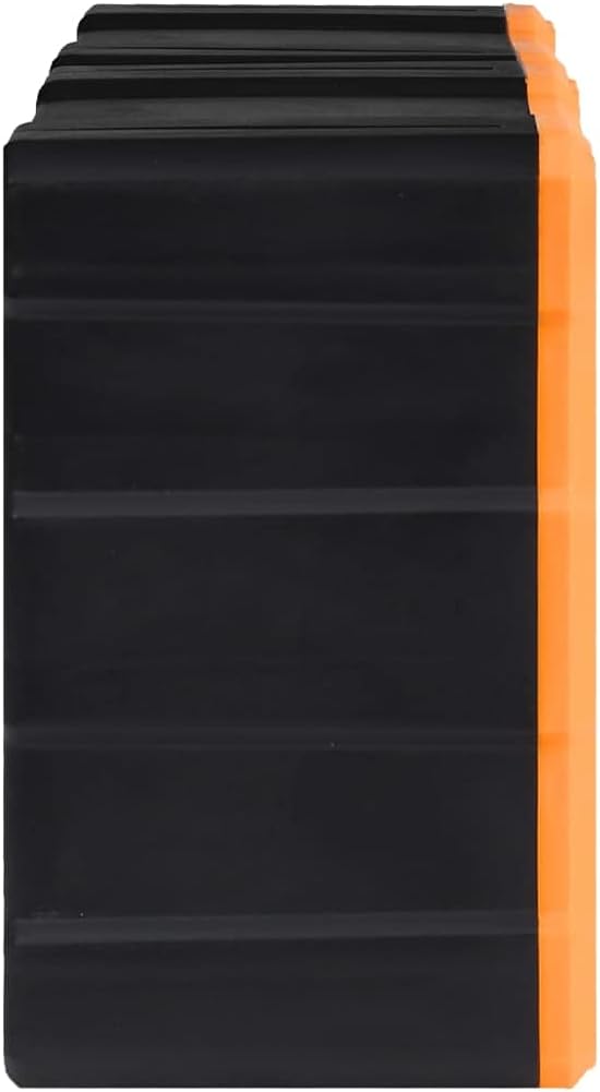 Myheimly Multi-Schubladen-Organizer 2 Stk. 12 Schubladen 26,5x16x26 cm Orange und Schwarz 12 Schubla