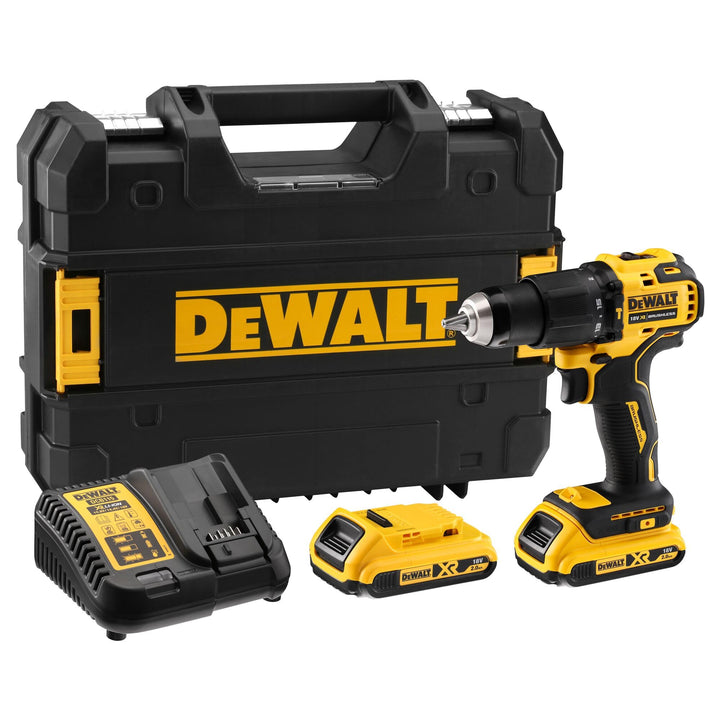 Dewalt DCD709D2T-QW Akku-Schlagbohrschrauber 18 V, 2 Ah, Schwarz/Gelb, Size