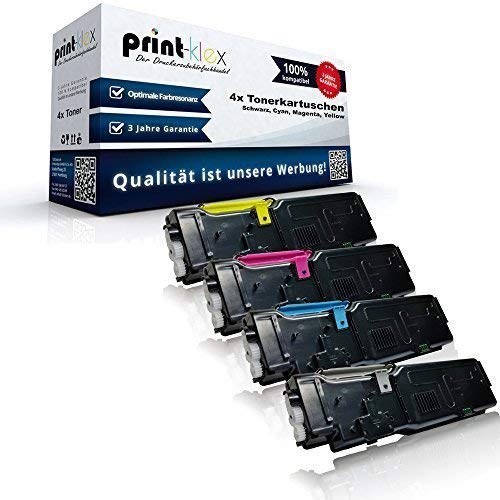 4X Print-Klex Tonerkartuschen kompatibel für Dell C2660DN C2600Series C2665DNF C2665DN C2660 C2665 5