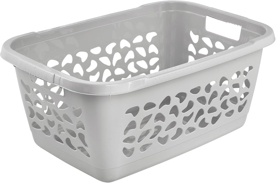 keeeper jost 2x Wäschekorb, Luftdurchlässiges Dekor, 52 l, Nordic Grey Nordic Grey 2x 52 L, Nordic G