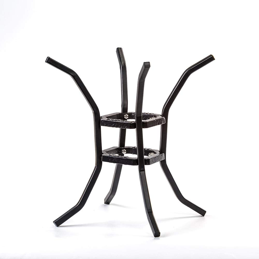 Lodge Unisex-Erwachsene Fire and Cook Stand Feuer-und Kochständer, schwarz, 8"
