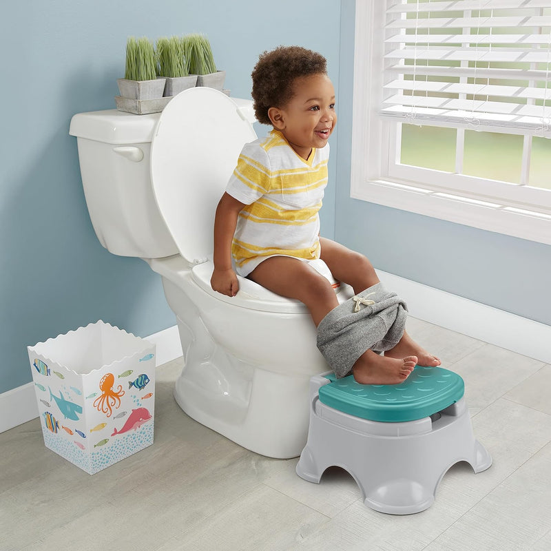 Fisher-Price - 3-in-1-Töpfchentrainingsstuhl für Kinder und Fussbank mit abnehmbaren Toilettenring s