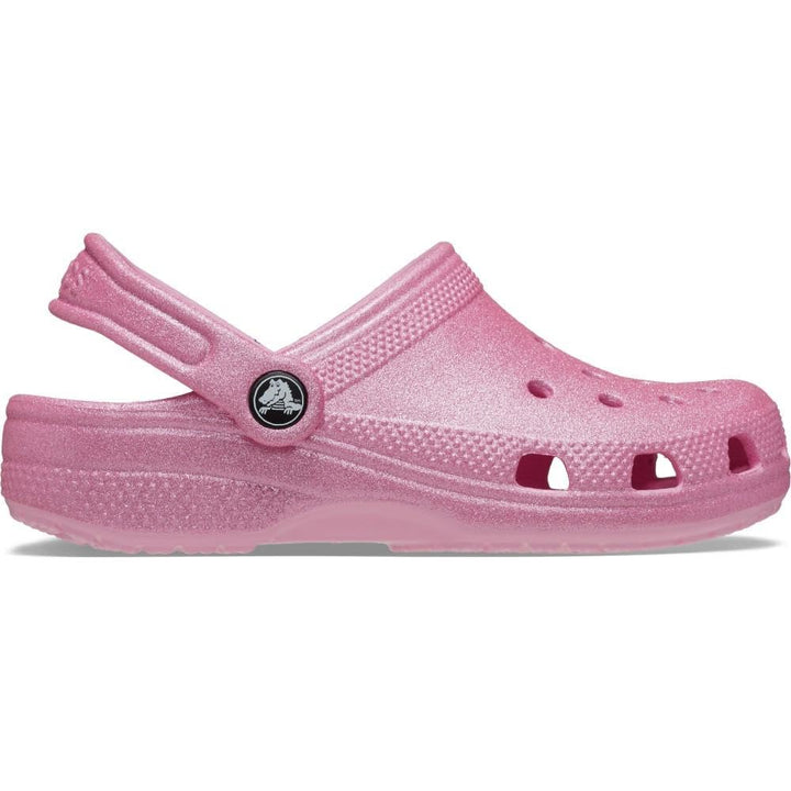 Crocs Unisex Kinder Classic Glitter Clog K Holzschuh 29/30 EU Rosa Tweed Glitzer, 29/30 EU Pktg Pink