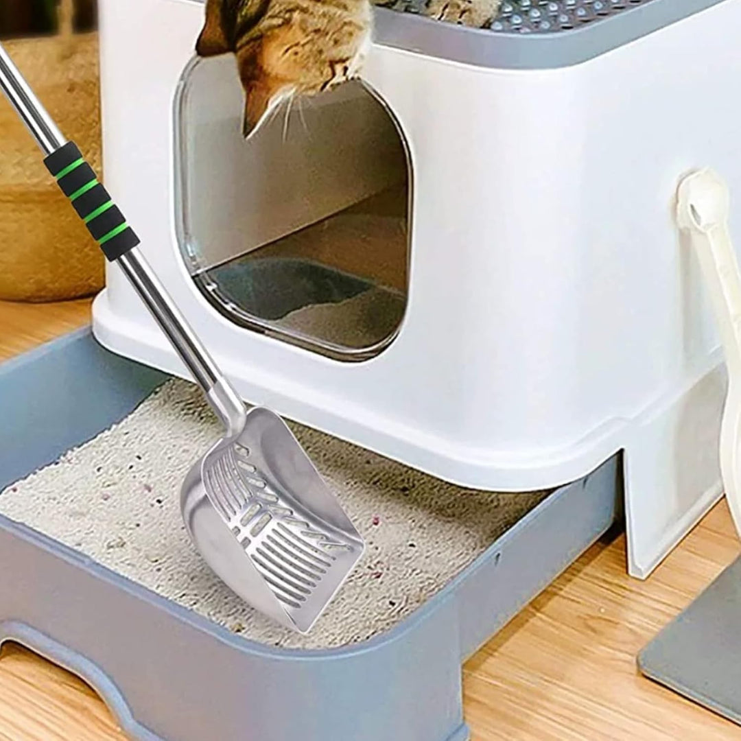 Chicken Poop Scooper 16-32in Stretchable schnell Sieben Metall Hühnerkacke Schöpfchen mit grossem Sc