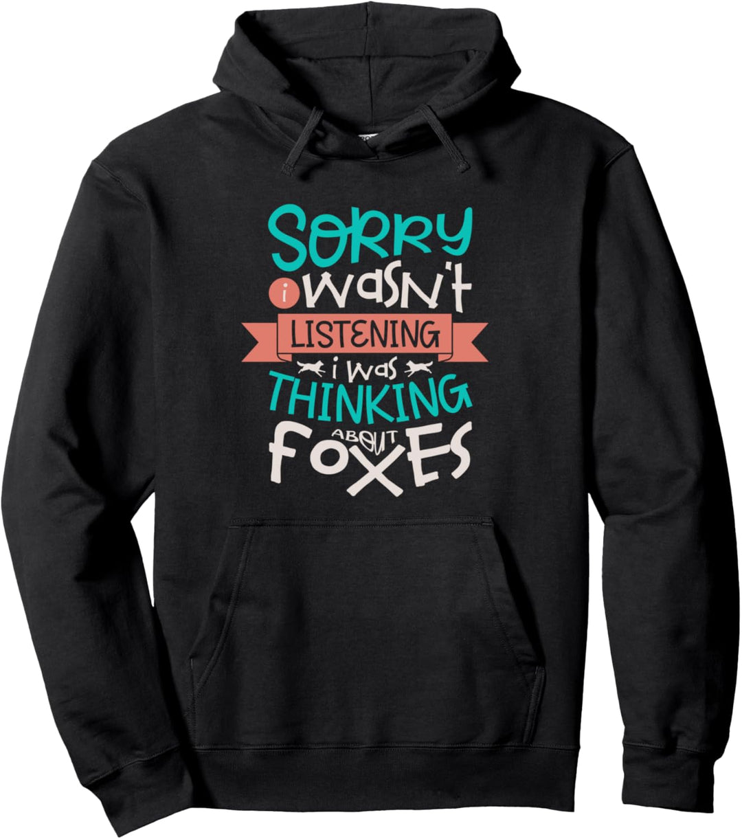 Nachdenken über Füchse Wildtiere Wald Tier Natur Pullover Hoodie