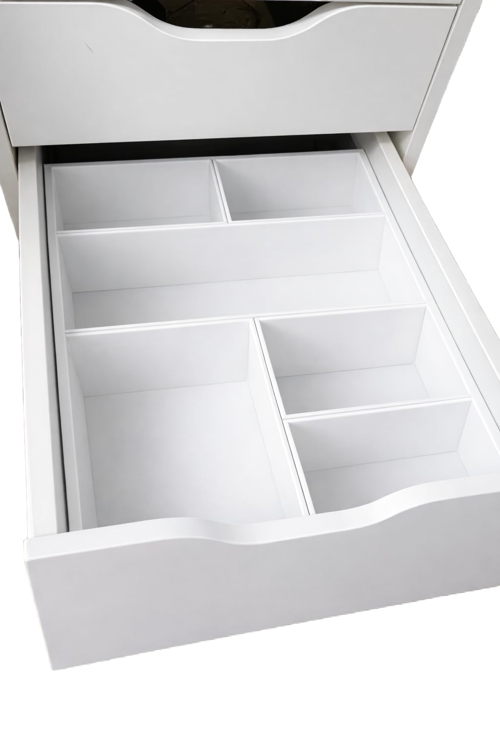 Organizer Schubladeneinsätze passend für IKEA ALEX untere Schublade Grau, Grau