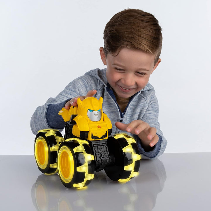 Transformers Bumblebee Monster Treads Lightning Wheels Spielzeug | Leuchtendes Monster Truck Spielze