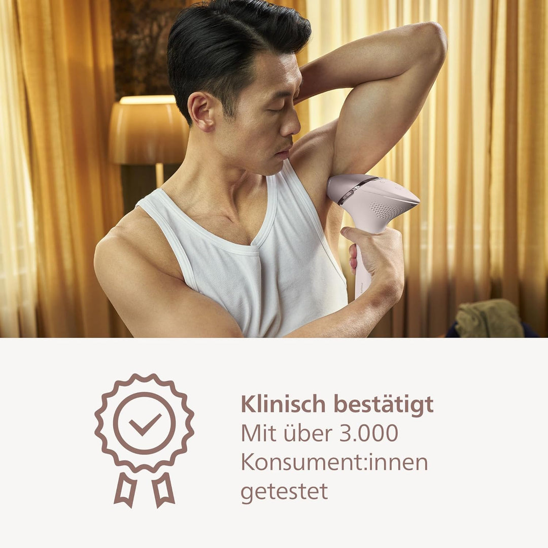 Philips Lumea IPL-Haarentfernung 9000 Series BRI957 - Lichtbasierte, kabellose Haarentfernung für la