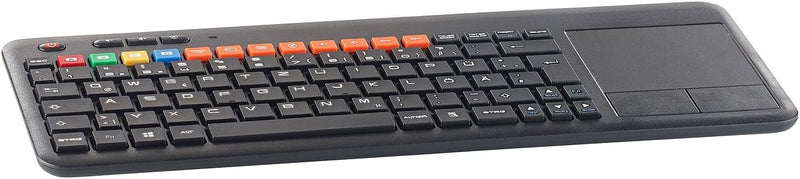 GeneralKeys Smart TV Tastatur: Funk-Tastatur m. Touchpad, für Smart-TVs von Samsung u.v.m., PC, PS3/
