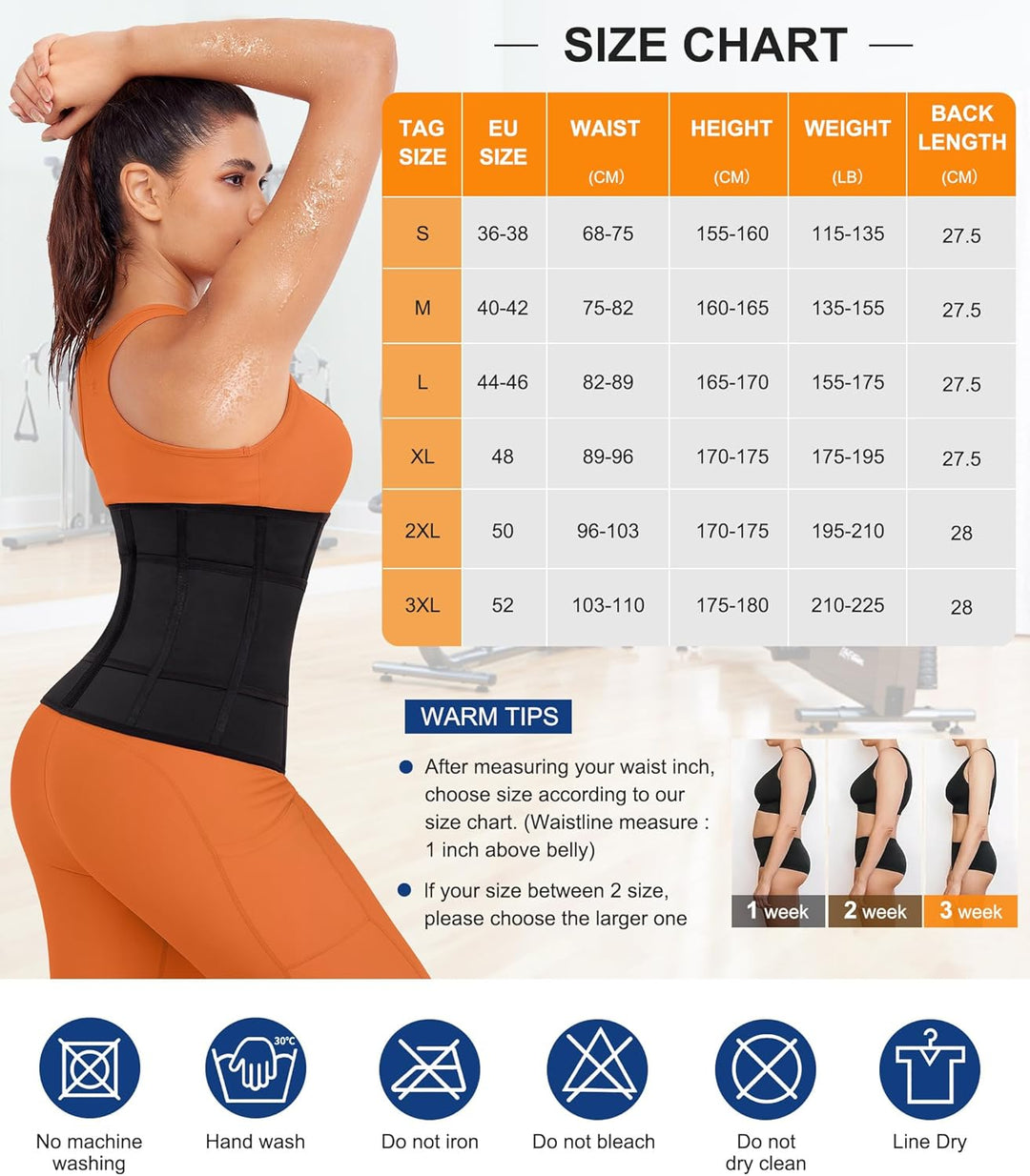 KUMAYES Damen Waist Trainer Bauchweggürtel Korsett Bauchweg Body Shaper Sauna Schwitzgürtel zum Abne