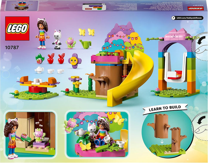 LEGO Gabby's Dollhouse Kitty Fees Gartenparty Puppenhaus Spielzeug Set mit Gabby, Pandi und Kitty Fe
