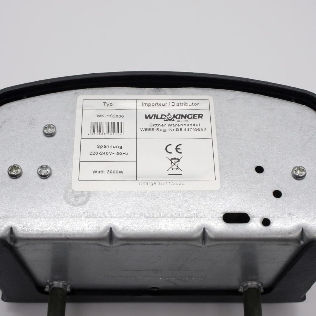 ZooPaul Wildkinger Premium Universal Elektroheizung Heizschlange Heizspirale 2000W Räucherofen Smoke