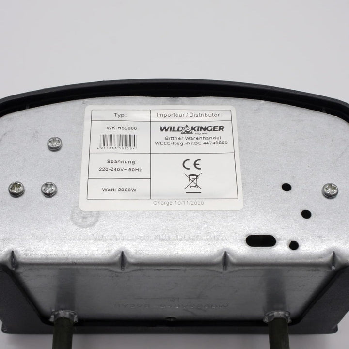 ZooPaul Wildkinger Premium Universal Elektroheizung Heizschlange Heizspirale 2000W Räucherofen Smoke