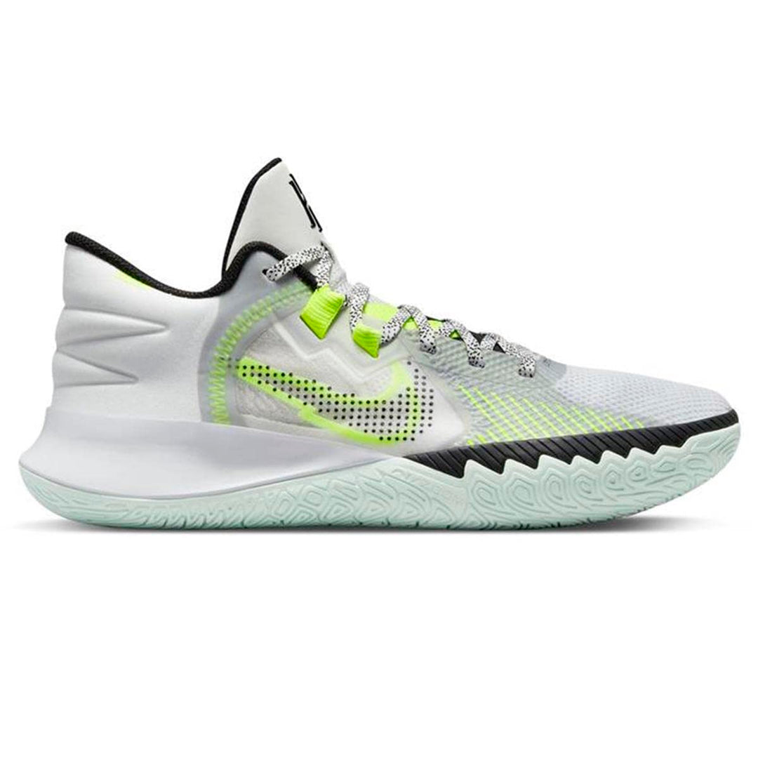 NIKE Unisex Flytrap 4Basketball Schuhe 43 EU Weiss Summit White Barely Green Volt Black, 43 EU Weiss