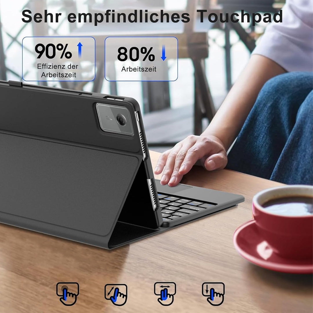 FOGARI Trackpad Tastatur für Lenovo Idea Tab 11 Zoll 2025/K11 Gen 2, Kabellose Abnehmbarer Multi Tou