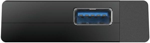 D-Link DUB-1340 4 Port USB 3.0 Hub (abwärtskompatibel, Geschwindigkeiten von bis zu 5 Gbit/s) schwar