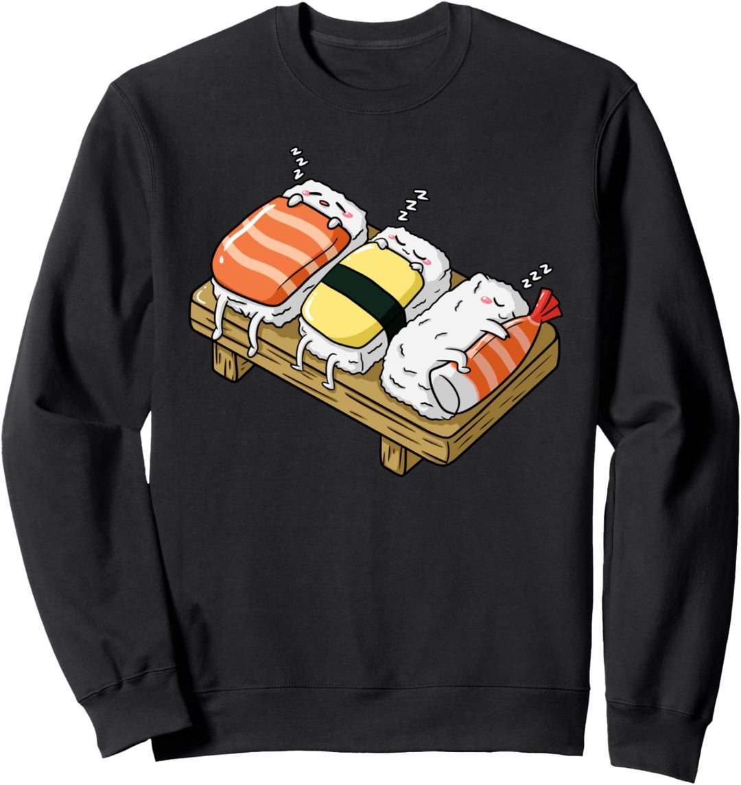 Schlafendes Sushi schläfrig Sushi-Schlaf Sweatshirt