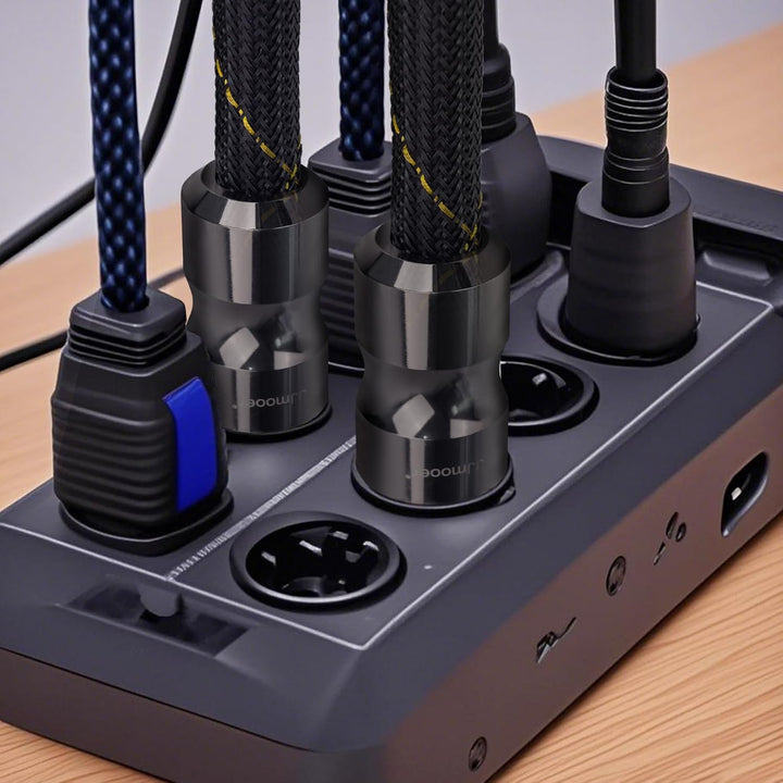10awg Geschirmt HiFi-netzkabel, Mit Ferrit Ring, High-End Audiophile Sauerstoff Freies Kupfer Audio