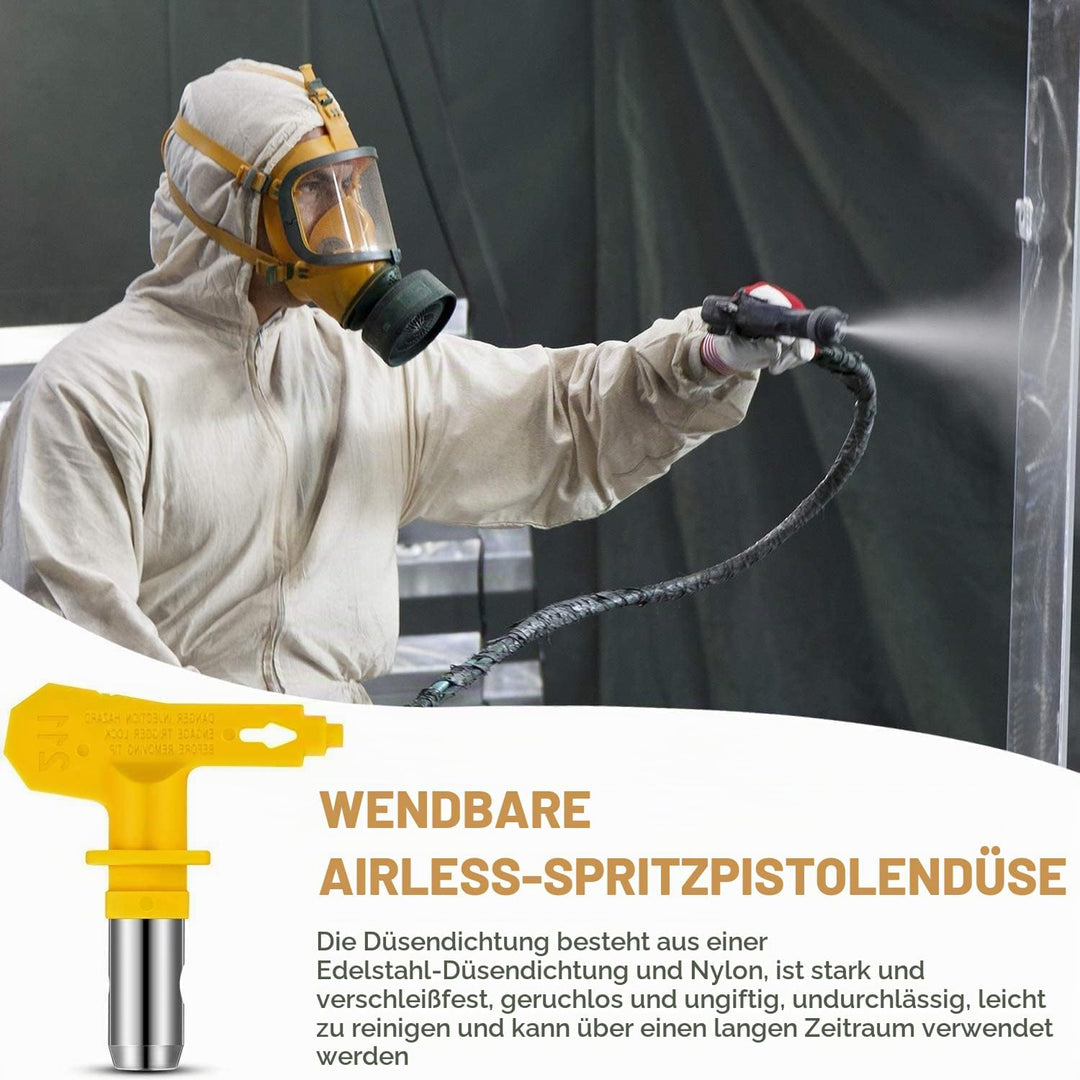 WOOLUCK® 6 Stück Airless Düse mit Spitzendichtung, für Airless Farbsprühsysteme (Typ 413,415,417,419
