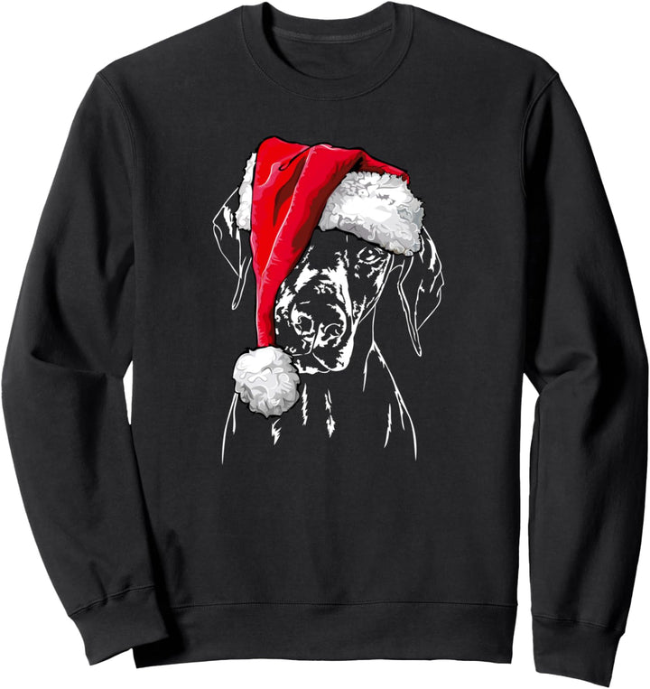 Lustiger Dobermann Weihnachtsmann Weihnachten Hunde Sweatshirt