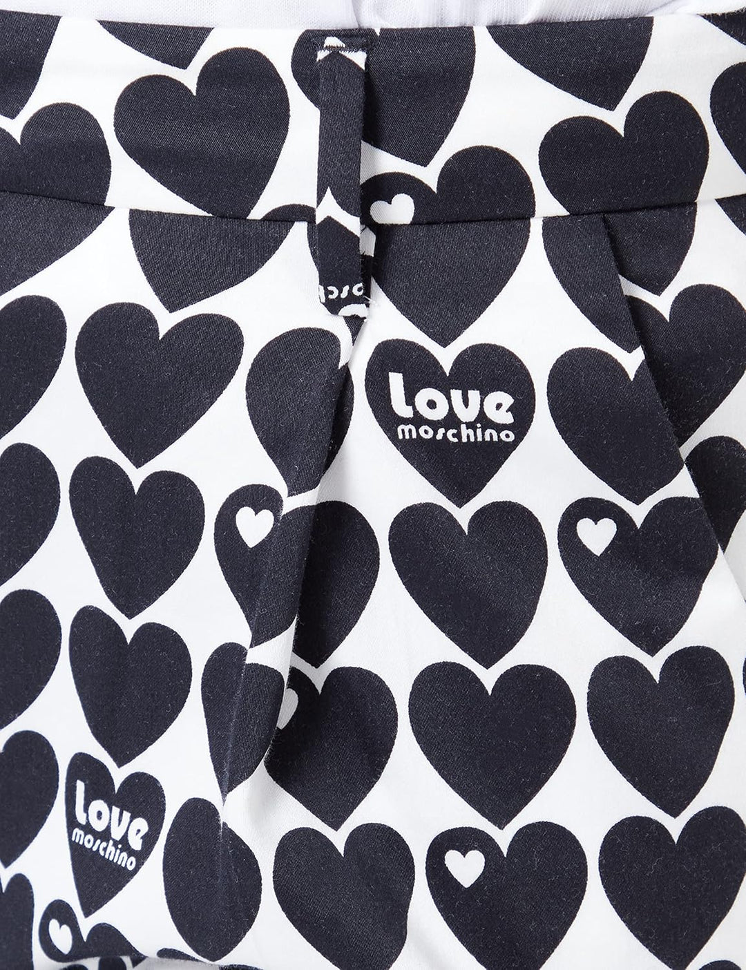 Love Moschino Damen Casual Shorts 48 White Black, 48 White Black