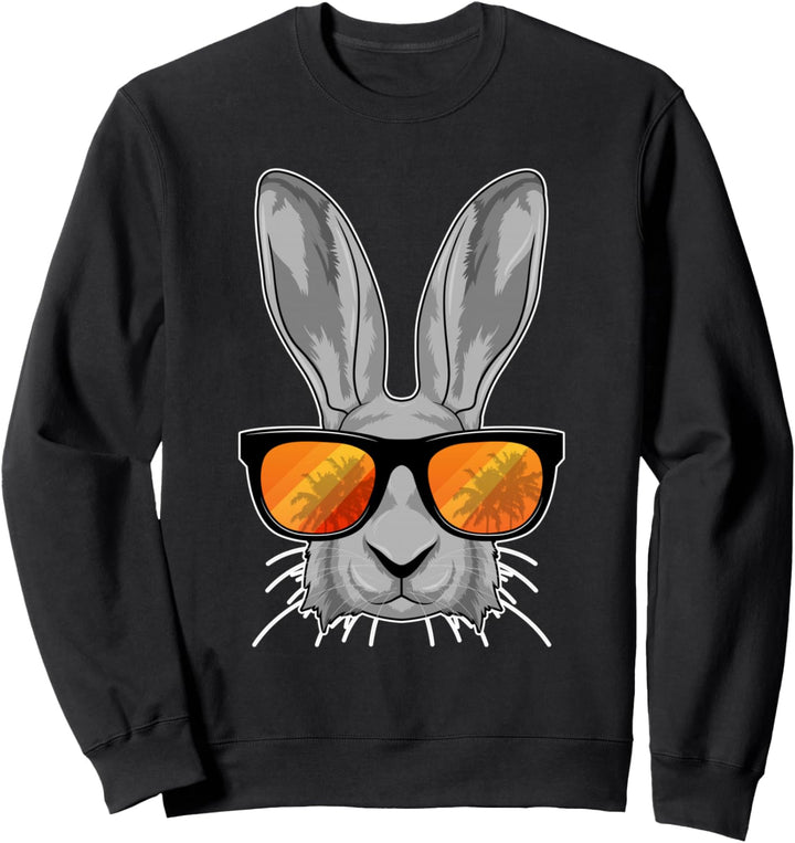 Hase Sonnenbrille Sweatshirt