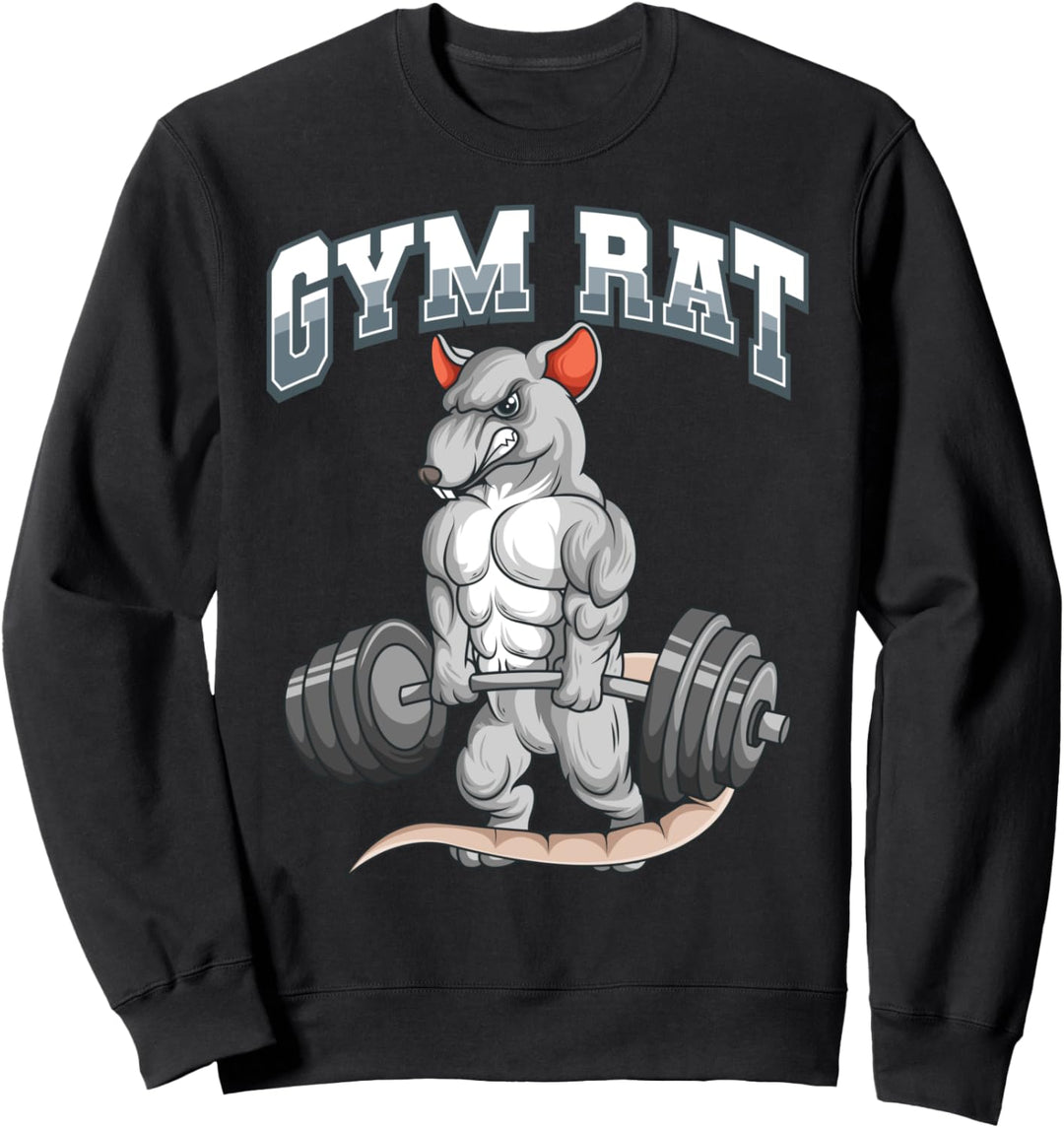 Gym Rat Fitness Ratte Bodybuilding Ratten Sweatshirt