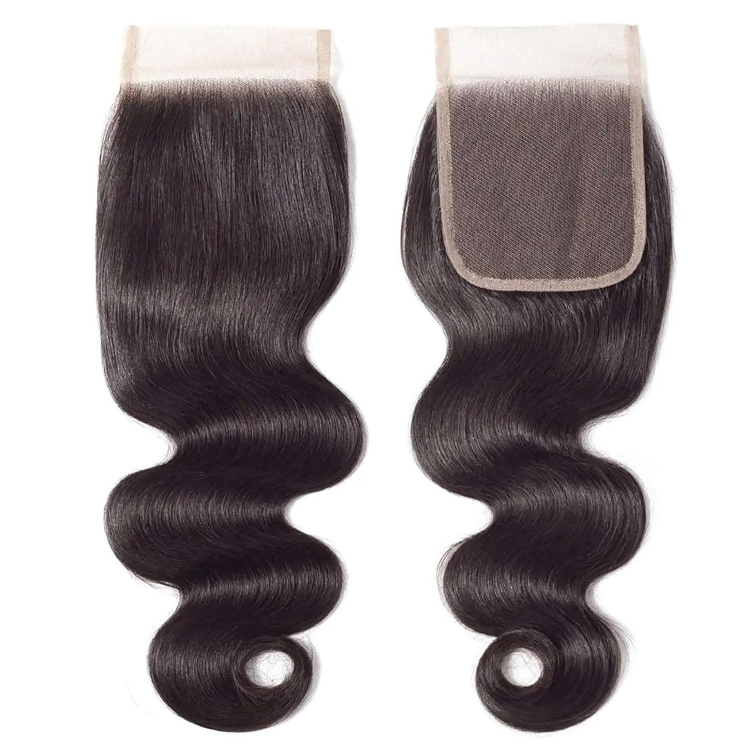 Huarisi 4x4 Closure Human Hair 20 Inch Free Part Lace Closures 12a Grade Brazilian Body Wave Virgin
