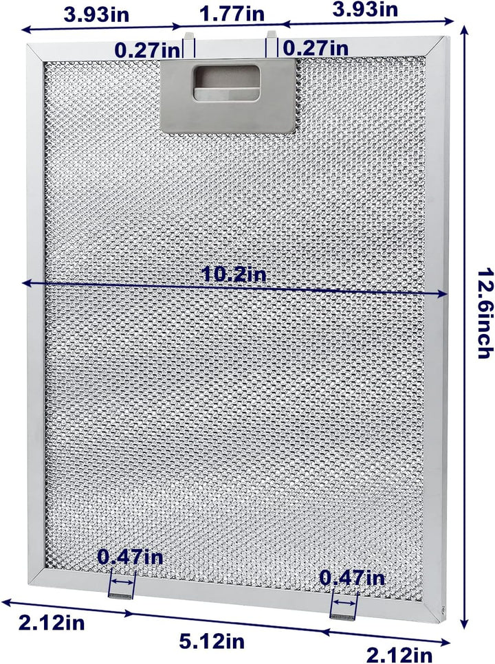 Antoble Aluminium-Fettfilter Austauschfilter Dunstabzugshauben für Küchenabzugshauben 320 x 260mm(2