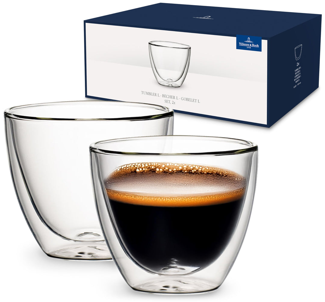 Villeroy &amp; Boch Artesano Becher für heisse und kalte Getränke, L-Set, 2-tlg., 95 mm, 420 ml (gemesse