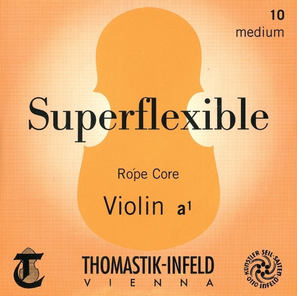 Thomastik 633829 Saiten für Violine Superflexible Seilkern, Satz 4/4 Stark mit Stahl umsponnen