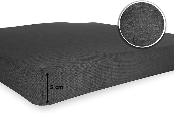 sunnypillow 4er Set Stuhlkissen mit Klettverschluss Polsterauflage Auflage für Stühle - Indoor/Outdo