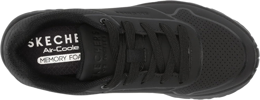 Skechers Jungen Uno Lite-delodox Sneaker, Black Synthetic Trim L