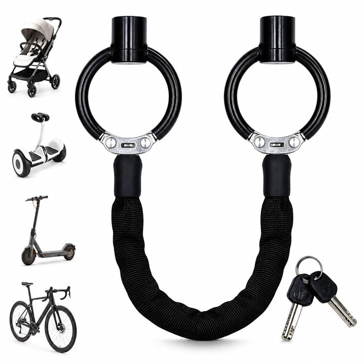 E Scooter Schloss, Handschellenschloss mit ABS Kratzer &amp; 2 Schlüsseln, 90cm Hohe Sicherheit E Roller