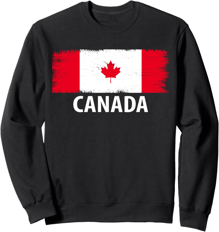 Kanada-Flagge Name für Kanadische als Kanada-Logo Sweatshirt