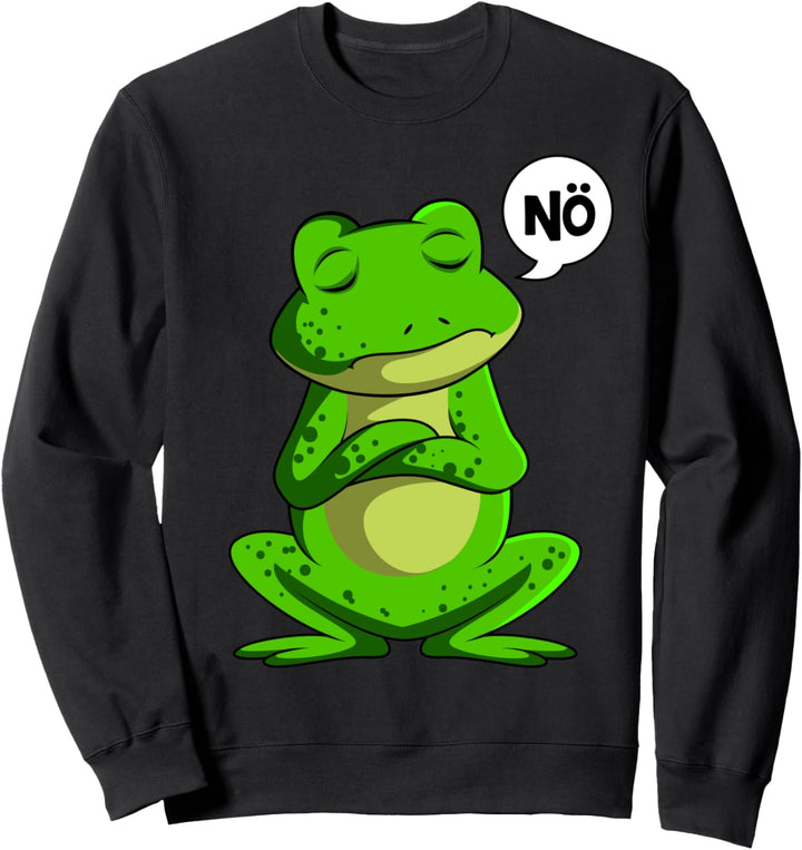 Frosch Nö Frösche Jungen Mädchen Kinder Sweatshirt