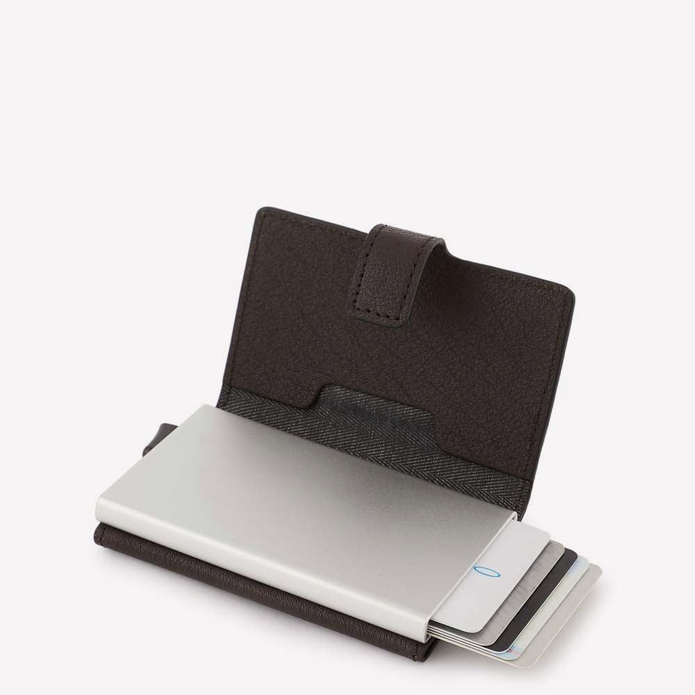 Piquadro Blue Square Kreditkartenetui Leder 10 cm