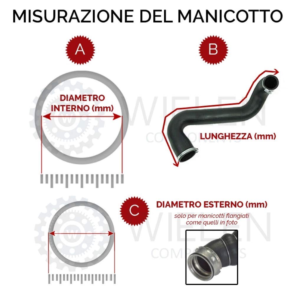 Verbindungsmuffe kompatibel mit Turbine, Alfa Romeo 147 GT 1.9 JTD 46794405