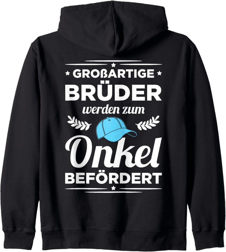 Grossartige Brüder werden zum Onkel befördert Bruder Geschenk Kapuzenjacke