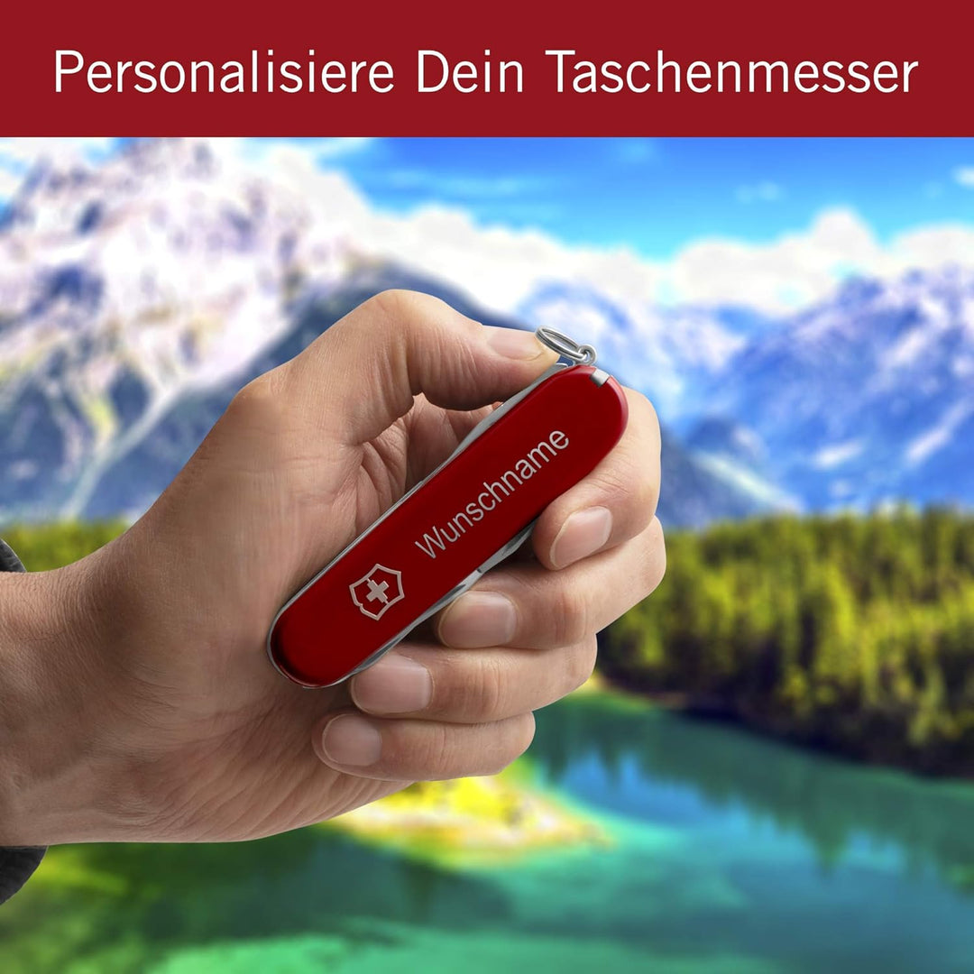 Victorinox Fieldmaster Taschenmesser mit Gravur I Geschenk für Männer zum Geburtstag I Messer , Schw
