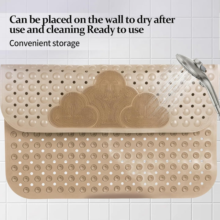 Duschmatte rutschfest 80x80cm,Antirutschmatte Dusche mit Ablauflöchern,Duscheinlage rutschfest mit S