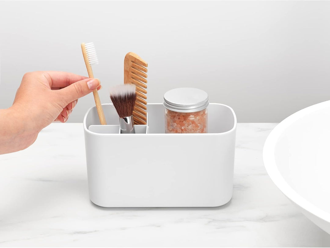 Brabantia Renew Collection Badezimmer-Caddy, Kunststoff, Weiss, Einheitsgrösse White, White