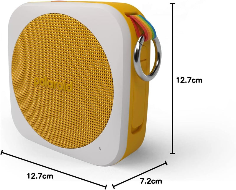 Polaroid P1 Music Player (Yellow) - Super Portable Wireless Bluetooth Speaker Rechargeable with IPX5