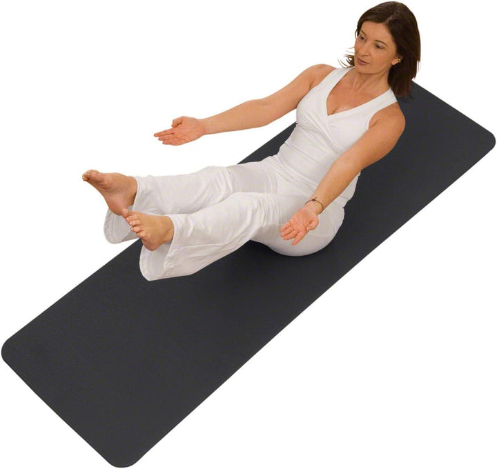 AIREX Pilatesmatte Yogamatte Pilates Gymnastik Fitness Matte 190 cm anthrazit
