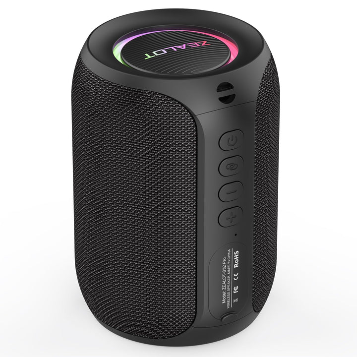 ZEALOT Bluetooth Lautsprecher,Musikbox Bluetooth mit USB/TF Karte/AUX,Bluetooth Box mit IPX5 Wasserd